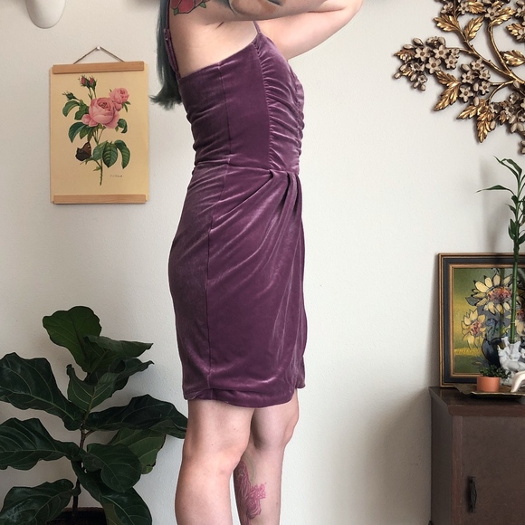H&M Velvet Wrap Cocktail Dress - Picture 3 of 8